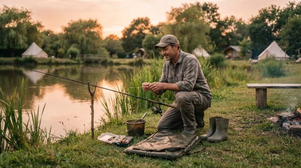 Séjournez au camping avec étang de pêche pour des vacances  en plein air